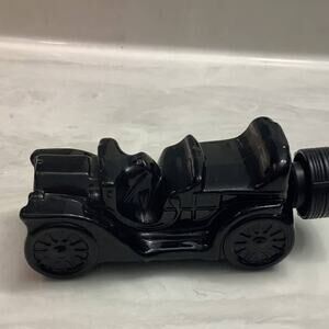 Vintage Avon Perfume Bottle Black Glass Model T Car After Shave Decanter